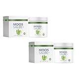 Moossalbe Plus | 100 g Mooscreme gegen Falten | Feuchtigkeitsspendend Creme, Gesichtscreme | Soforteffekt Moos Salbe fürs Gesicht & gegen Falten | Antifaltencreme, Moossalbe Gesicht Falten (2PC)