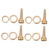 VANZACK 4 Stück Fontänendüse Haustier System Pumpe Ventil Jet Pumps springbrunnen düse aquaristik zubehör Pool Düse sprühregner Teich Sprinkler Wassersprühsprinkler für Park Kupfer Golden