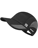 GADIEMKENSD Quick Dry Sports Hat Lightweight Breathable Soft Outdoor Running Cap Baseball Caps for Men, 55-60cm, Schwarz