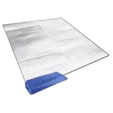 VIDETOL Alu Isomatte Schaummatten, 200 x 200 cm Isoliermatte Isolierdecke, Faltbare Schlafmatte für Camping, Zeltmatte Bodenmatte, Wasserdicht Thermomatte für Strand, Picknick, Camping
