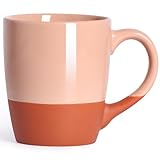 Smilatte 20 OZ/600ML große Kaffeetasse, Nice Ceramic Boss Teetasse mit großem Griff für Papa Männer Frauen, einzigartigen Stil für jede Küche, Rot