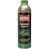 Ballistol Unisex – Erwachsene Waffenpflege BALSIN Schaftöl dunkelbraun, 500 ml Dose, one size