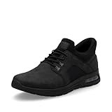 Rieker Herren Low-Top Sneaker B1053, Männer Halbschuhe, lose Einlage,straßenschuhe,Strassenschuhe,Sportschuhe,Turnschuhe,schwarz (00),43 EU / 9 UK