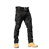 Cargohose für Herren, Utility, wasserabweisend, Arbeitshose, Camouflage, Militär, taktische Hose mit mehreren Taschen, leichte, atmungsaktive Wanderhose, lockere Passform, Outdoor-Kampf-Trainingshose