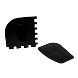ToCi Reinigungsschaber 2er-Set – Gusseisen-Schaber für Dutch Oven, Pfannen & Töpfe – Kunststoffschaber für glatte & geriffelte Oberflächen – Grill-Schaber spülmaschinenfest