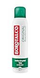 Borotalco Original - Bodyspray - 48 Stunden Wirksamkeit - Formel mit Active Crystal Talc für dreifach Schutz gegen Schweiß - 0% Alkohol - Deodorant - Herren & Damen