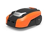 YARD FORCE Mähroboter X50i bis zu 500 qm-Selbstfahrender Rasenmäher Roboter mit WLAN-Verbindung, App-Steuerung, iRadar Ultraschallsensor, Kantenschneide-Funktion und bürstenloser Motor, schwarz/orange