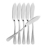 BESCH 6 Fischschaufeln aus Edelstahl, 21 x 2,2 cm (Fischschaufel)