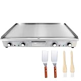 MOOTACO Elektrische Grillplatte, 4400W Profi Gastro Elektrogrill Elektrische Grillplatte mit 73x40 cm Grillfläche, Tischgrill mit Zeitschaltuhr (73 cm)