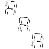 ABOOFAN 3 Sets Kinnschutz, verstellbar, elastisch, verstellbar, für Kinnriemen und Kinnriemen aus Polyester, 2 Stück x 3