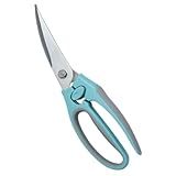 OHPHCALL Multifunktionale Küchenschere aus rostfreiem Edelstahl Scharfe Geflügelschere für Hühnerknochen Ergonomischer Griff Sicherer Schnitt von Fleisch Gemüse und Fisch Haushalt