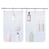 Générique Mesh-Tasche, Wand-Organizer, 7,09 x 3,94 x 1,18 Zoll, Aufbewahrung, platzsparendes Duschregal, Quick Dry und geräumiges Design für Zuhause, College, Dorm, Bad, Familie, Gästezimmer, Reisen