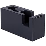 Klebebandabroller, Klebebandspender, Klebeband-Tischabroller Kompakter Hochleistungs mit Anti-Rutsch-Technologie für Klebefilm für Schule Zuhause Schreibtische Restaurants und Blumenläden - Schwarz