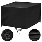 Gartenmöbel Abdeckung Wasserdicht 50x50 Abdeckung Gartenmöbel Winterfest 420D Schutzhülle Abdeckplane Gartenmöbel Gartentisch Abdeckung Abdeckhaube Gartenmöbel für Tische Stühle, Anti-UV 50x50x50cm