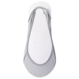 Wambere 1 Paar Füßlinge Damen,Ballerina Sneaker Socken Sneakersocken Füsslinge Unsichtbare Rutschfest Atmungsaktiv Halbsocken Bootsschuhe Eisseidensocken für Sling Back Heels Loafer Sneaker,Grau