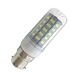 Aoxdi 1 Stück B22d LED Leuchtmittel 7 Watt, Kaltweiß, 48 SMD 5730 LED Strahler Lampe B22 Sockel Energiesparlampe 7W, AC220-240V