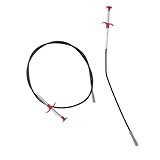 Operitacx 2 Stück 4 Flexible Kanalisationsgreifer Haarschlangen Klauengreifer Aufnehmwerkzeug Toilettenschlangen Zum Entstopfen Greiferklaue Müllgreifer Werkzeug Langer Greifer