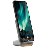 Doro - Aurora A30 Smartphone - Seniorenhandy - Einfach zu bedienen - Assistenz-Taste mit GPS-Ortung - Hörgerätekompatibel - Inklusive kabelloser Ladestation - Graphit