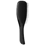 Tangle Teezer Wet Detangler Midnight Black, Eine Haarbürste für nasses Haar mit flachem Griff für idealen Halt