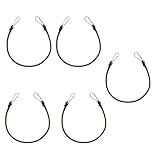 Gummispanner mit Karabinerhaken, Bungee-Seil, Expander mit Haken, Spanngurt mit Karabiner, in 4 Größen, 5 Stück