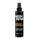 Nishman Locking Nebel Spray 100ML – Lassen Sie Ihr Haar natürlich dicker aussehen und schützen Sie es vor natürlichen Elementen - Leistungsstarkes Locking Nebel Spray für optimale