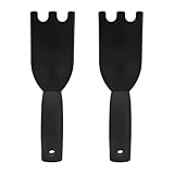 Tinoaly 2stk Universal Grillschaber für George Foreman und die Meisten Gerillten Innengrills, Hitzebeständiges Spatel-Reinigungswerkzeug aus Nylon mit Rillen Bequemer Griff Antihaftbeschichtung