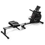 8-Stufen Widerstand Rudergerät, Fitness-Rudergerät, Indoor Rudergerät, Heimtrainer, Bauchtraining, Fitnessgerät für Zuhause