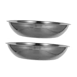 CONGARTENO 2 Stück Edelstahl Waagschale Präzise Elektronische Küchenwaage Schale Groß Fassungsvermögen Vielseitig für Zutaten Messen Backen und Servieren