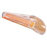 OHPHCALL Verdickte Transparente Kunststoff Messbecher 2 Stück mit Skala und Verschlussclip Trockenhefe Messgerät für Backen Platzsparend Leicht zu Reinigen Küchenhelfer in Orange