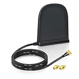 Eightwood 5G LTE 4G Antenne 10dBi SMA Stecker Dual Band MIMO Antenne mit Magnetfuß Omnidirektionalantenne + 2M Kabel für GSM Mobile Hotspot Router CPE Wildkamera Überwachungskamera IoT Smart Home
