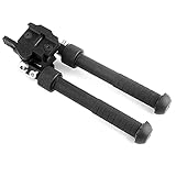 Bipod Einzigartige, um 360° drehbare, höhenverstellbare Bi-Pods für Gewehre, schnell abnehmbare, Faltbare, tragbare Schießstöcke für die Stabilität von Jagdgewehren