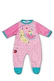 BABY born pinker Strampler mit blauen Details und niedlichem Print für 36cm Puppen, 839249 Zapf Creation