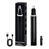 Nasenhaartrimmer, Herren Nasenhaarschneider Ohrhaarschneider für Männer und Frauen, Professioneller Schmerzfreier Augenbrauen und esichtshaartrimmer IPX7 Wasserdichte, leicht zu reinigen