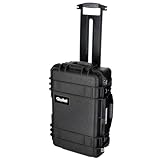 Rollei Hard Case 5737 Trolley – Extrem robuster, bruchsicherer & wasserdichter Koffer mit Flexibler Schaumstoff-Ausstattung, komfortablem Transport, automatischer Druckregulation & Diebstahlschutz
