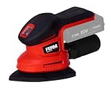 FERM AX-Power Akku-Deltaschleifer – 280 W – Variable Geschwindigkeit – 6 Schleifblätter – Staubsaugeradapter – Softgrip – Für Holz und Metall – Ohne Akku und Ladegerät