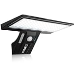 JESLED Solarlampen für Außen, 90 LED, Superhelle Solarleuchte mit Bewegungsmelder Sicherheitswandleuchte 3 Modi Wasserdichte Wandleuchte Garten.Batterie austauschbar, 1 Stück
