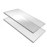 Kaminglas Selbstreinigendes | Nach Maß | Glas mit Pyrolyse Ofenglas für den Kamin Backofen-Glas Hitzebeständiges Beidseitig poliertes Sichtscheibe für Fireplace | auf Wunsch des Kunden