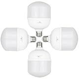 Maclean MCE303 CW 4-er Pack LED-Glühbirne E27 Birne LED Leuchtmittel 200 Grad Lichtwinkel Hochleistung Lampe Energiesparlampe Glühlampe Ultrahell (Kaltweiß, 4x Stück 38W)