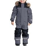 Elsa Keith Kinder Schneeanzug Unisex Skioverall wasserdichte Skioverall Winddicht Skianzüge mit Kapuze Schneeanzüge Dicke Warm Outdoor Winterbekleidung Verdickt Schneeoverall Atmungsaktiv Winteranzug