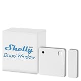 Shelly Blu Door/Window Weiß | Bluetooth Tür- und Fenstersensor | iOS Android App | Langlebige Batterie | Lux- und Neigungswinkelmessung | Szenen-Aktivierung