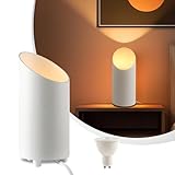 Uplight Spot Weiß, Led Bodenstrahler Mit Fußschalter, Indirekte Beleuchtung Innen Wohnzimmer, 3 Farbtemperaturen Bodenleuchte, Led Gu10 Lampe, 6W 700lm