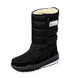 Winterstiefel Herren Wasserdicht Warm Gefüttert Winterschuhe Verdickte Schneestiefel Outdoor Wanderschuhe Trekkingschuhe Stiefel Winter Boots Schneestiefel Rutschfeste Mittelhoher Boot Unisex