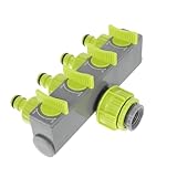DECHOUS Gartenschlauch Verteiler Y Adapter aus Robustem Abs Separater Wasserflussregler Langlebiger Wasserhahn Anschluss für Effiziente Gartenbewässerung und Vielseitige Nutzung