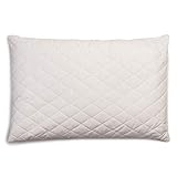 GIRAFFENLAND Bio-Hirsekissen 40x60cm Steppware weiß, direkt befüllt - Stütz Kopfkissen mit Hirseschalen - fest & formstabil