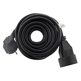 Zenitech - 16A HO5VV-F 3G1,5mm² Verlängerung Schwarz 3m