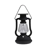 Abaodam USB Wiederaufladbare Solar Retro Pferdelampe mit Handkurbel Tragbare Multifunktionale Campinglaterne LED Zeltlampe Outdoor Taschenlampe Schwarz Hohe Kapazität Powerbank Funktion