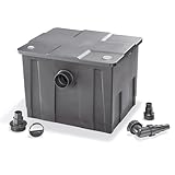 esotec BioFilter ES350 Teichfilter Box, 4 Stufen Filtersystem, Filtermaterial inklusive, bis 12000l Wasservolumen, Bio-Filterbälle Durchlauffilter, Außenfilter Filteranlage 8000 l/h, 101090