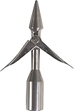 Cressi 1946 Erwachsene Mini Spear Head INOX Harpune Rostfreiem Stahl Mit 2 Widerhaken, Silber, Uni