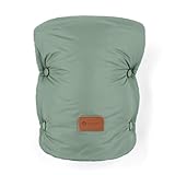 Petite&Mars Handwärmer für Kinderwagen Jasie * Handwärmer * Handschuhe * Handwärmer für Kinderwagen, Buggy und Autositz * Warrm * Wasserdicht * Winddicht (Pale Eucalypt)