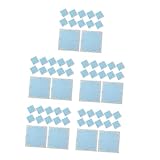 minkissy 5 Sätze Gänseblümchen-serviette Abendessenhandserviette Hochzeitsfeier Serviette Tafelgewebe Getränke Serviette Frühling Servietten Geblümte Handtücher Sky-blue Papier 20 Stück * 5